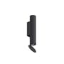 Flauta Riga OUTDOOR Wall light metal black / LED - Vertical stripe pattern / H 22.5 cm - Flos