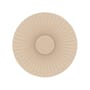 Applique Carmen LED tissu beige /Ø 50 cm - Double branchement : mural ou prise - Hartô