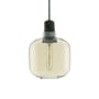 Pendelleuchte Amp Small glas marmor gelb braun gold / Ø 14 x H 17 cm - Normann Copenhagen