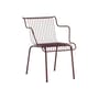 Poltrona da pranzo impilabile South metallo rosso / Konstantin Grcic, 2023 - Magis