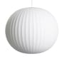 Sospensione Bubble Ball tessuto bianco / Large - Motivi verticali - Hay