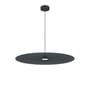 Suspension Carmen Medium tissu gris / LED - Ø 90 cm - Hartô