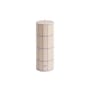 Blockkerze Column wachs bunt / Ø 7 x H 20 cm - Hay