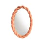 Miroir mural Braid rose / Ovale - Polyrésine / L 26 x H 35 cm - & klevering