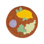 Piatto Grape ceramica multicolore / Ø 26,5 cm - Ceramica - & klevering