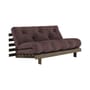 Schlafcouch Roots holz braun / B 160 cm - 3 Positionen / Struktur Braun - KARUP