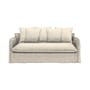 Canapé convertible Ghost 15 tissu blanc / 2 places - L 200 cm - Gervasoni