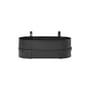 Jardinière Bau métal noir / Avec support  / L 45 cm - Ferm Living
