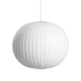Bubble Ball Pendant plastic material textile white / Medium- Vertical patterns - Hay