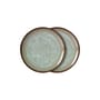 Piatto 70s ceramics ceramica grigio / Set di 2 - Ø 27,5 cm - HK LIVING