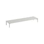  Accessory wood grey / Base, legs W 131 x D 35 x H 17 cm - For Stacked Medium or Large Units - Muuto