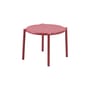 Doga Coffee table composite material red / Ø 49.5 x H 39.5 cm - NARDI