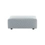 Pouf d'extérieur Plastics OUTDOOR x Liberty tissu bleu / 88 x 88 x H 30 cm - Kartell