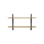 Scaffale Rayonnage Mural metallo legno nero / Jean prouvé, 1936 - L 118 x H 70 cm - Vitra