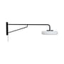 Wandleuchte mit Stromkabel Sway LED metall schwarz / Schwenkarm - L 120 cm - HÜBSCH