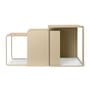 Tavolini estraibili Cluster metallo beige / Set di  3 - Ferm Living