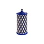 Versailles Box ceramic blue / Ø 11 x H 24 cm - Jonathan Adler