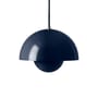 Suspension Flowerpot VP1 métal bleu / Ø 23 cm - By Verner Panton, 1968 - &tradition