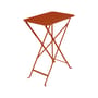 Bistro Foldable table metal orange / 57 x 37 cm - Steel / 2 persons - Fermob