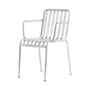 Poltrona impilabile Palissade grigio metallo / R & E Bouroullec - Hay