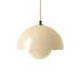 Suspension Flowerpot VP10 métal beige / Ø16 cm - By Verner Panton, 1968 - &tradition