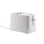 Plissé Toaster plastic material white / 2 slices - 850W - UK version - Alessi