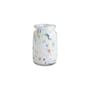 Vaso Splash Roll Neck Medium vetro bianco / Ø 14,5 x H 22,5 cm - Fatto a mano - Hay
