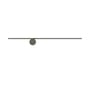 Wandleuchte Coordinates W1 grau silber metall LED/ L 80 cm - Flos