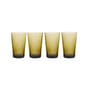 Bicchiere 70s glassware vetro verde / Set di 4 - 43 cl - HK LIVING