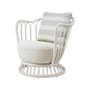 Fauteuil rembourré Grace Outdoor tissu Fauteuil rembourré Grace Outdoor tissu / Tressage polyéthylène - Gubi