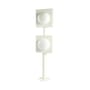 Hublot Double Floor lamp metal white / W 45 x H 200 cm - Axel Chay
