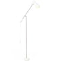Lampada a stelo Birdy metallo bianco / H 133 cm - Riedizione 1952 - Northern 