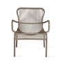 Lounge-Sessel stapelbar Loop Lounge textil kunstfaser beige / Stapelbar - Bespannung handgeflochtenes Polyethylen - Vincent Sheppard