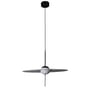 Pendelleuchte Mono L600 metall glas grau schwarz / LED - Ø 60 cm / Drehbar - DCW éditions