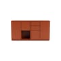 Couple Dresser wood orange / W 139.2 x D 38 x H 72.6 cm - MONTANA
