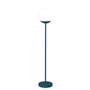 Mooon! LED Cordless outdoor floor lamp metal plastic material blue / Plastic sphere - H 134 cm - Bluetooth - Fermob
