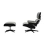 Set fauteuil & repose-pieds Lounge Chair & Ottoman tissu gris / Eames (1956) - Vitra