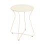 Tabouret Cocotte métal beige / Table d'appoint - H 45 cm - Fermob