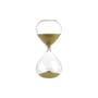 Sablier Ball Medium verre or transparent / 90 min - H 30 cm - POLSPOTTEN