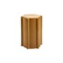 Table d'appoint Pawn Geometric céramique jaune / Tabouret - Ø 31,3 x H 45 cm - Serax