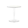 Table d'appoint Tip Top Glass verre plastique blanc - Kartell