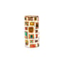 Vase Toiletpaper - Frames glas bunt / Medium - Ø 15 x H 30 cm/ Gold-Detail 24K - Seletti