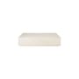 Elements Coffee table composite material white / 120 x 90 x H 25 cm - Microcement - Ethnicraft