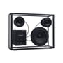 Enceinte Large verre noir transparent / L 42 x H 33 cm - Verre trempé - Transparent Speaker