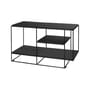 Meuble acoustique Lines bois noir / Pour matériel audio - 50 x 88 x P 39 cm (horizontal ou vertical) - La Boîte Concept
