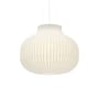 Pendelleuchte Strand Closed textil weiß / Ø 45 – Kokonharz - Muuto