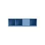 Ablage Line holz blau / B 139.2 x T 30 cm H 38.4 cm - MONTANA