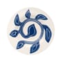 Patricia Plate ceramic blue / Ø 26 cm - Hand-painted - LAETITIA ROUGET