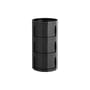 Rangement Facet High / H 66 cm - 3 portes / Avec roulettes - Hay