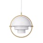 Suspension Multi-Lite Small métal blanc / Ø 25 cm - Modulable & orientable / Réédition 1972 - Gubi